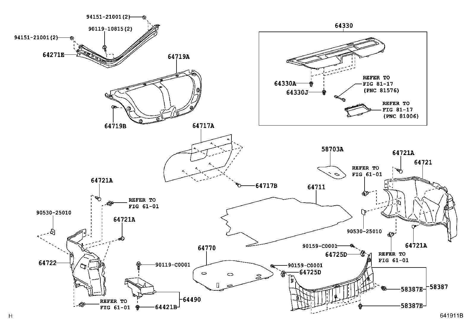 63709-06010 BAND SUB-ASSY, ROOM RACK product image