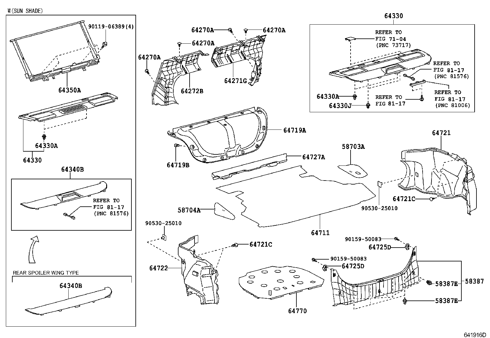 64271-06030 BOARD, ROOM PARTITION, RH product image