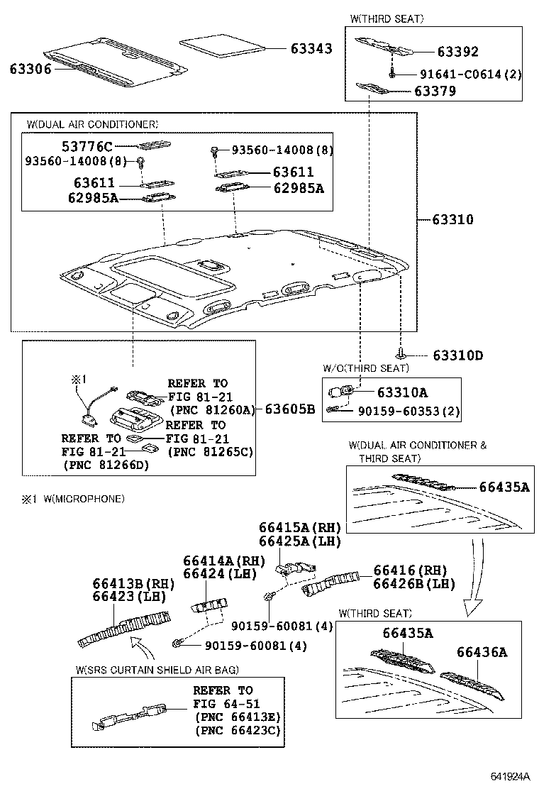 66426-60030 SPACER, SIDE RAIL, REAR NO.3 LH product image