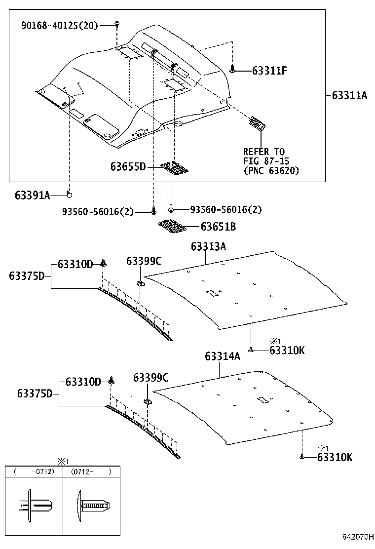 63343-26090 PAD, ROOF SILENCER, NO.3 product image