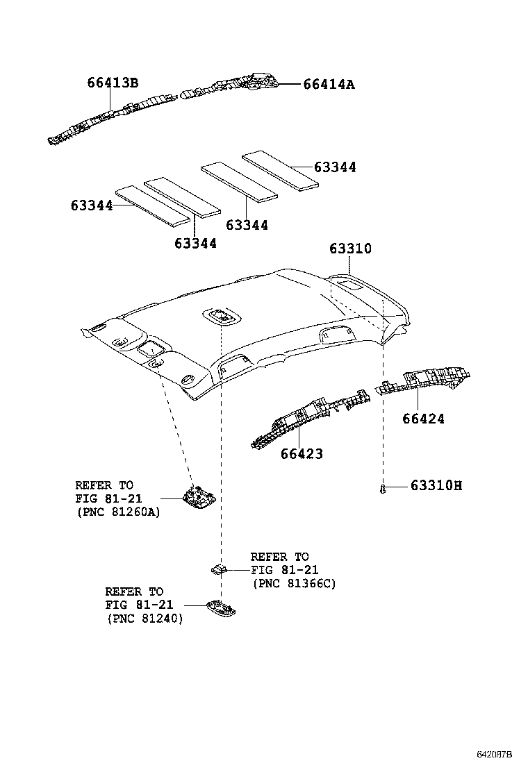 63341-0D150 PAD, ROOF SILENCER, NO.4 product image