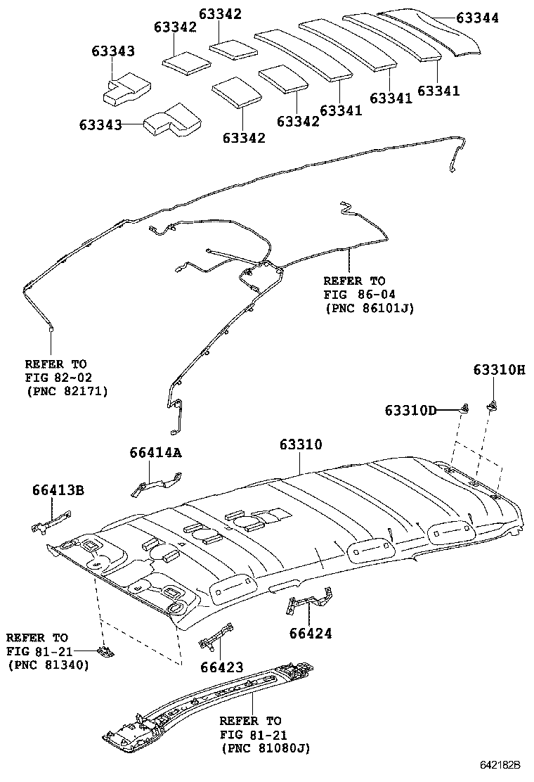 63344-72010 PAD, ROOF SILENCER, NO.4 product image