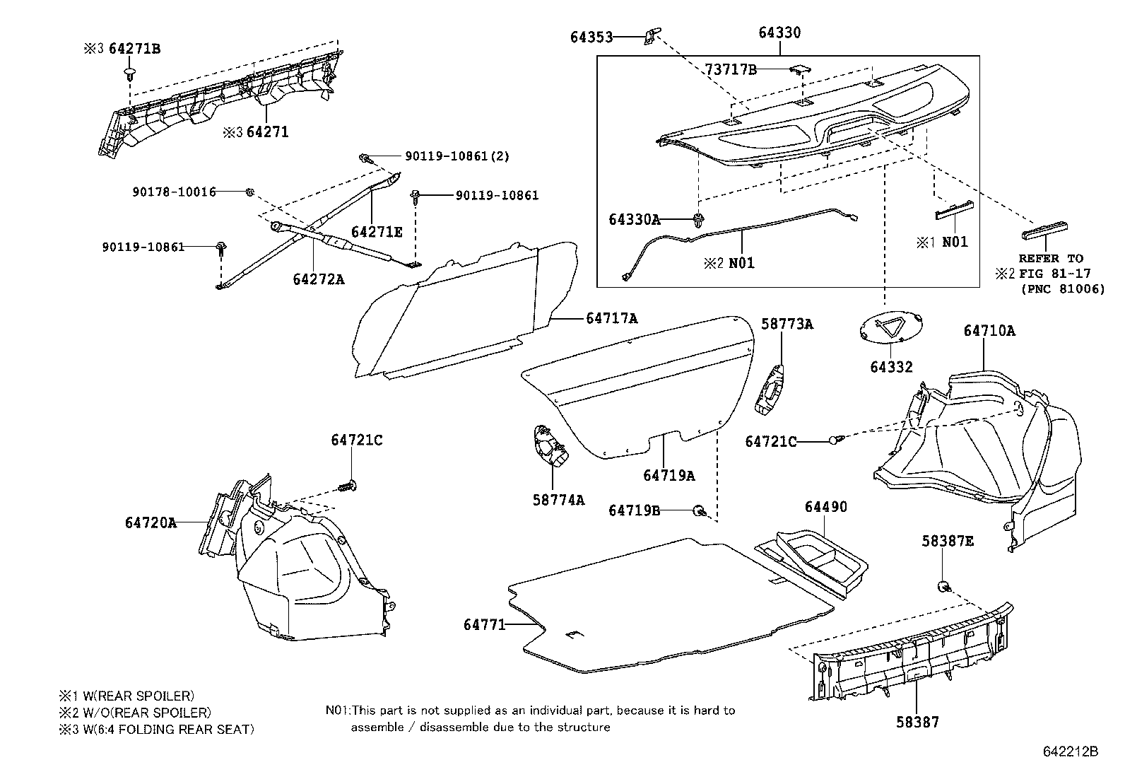 64271-12250 BOARD, ROOM PARTITION, NO.1 product image