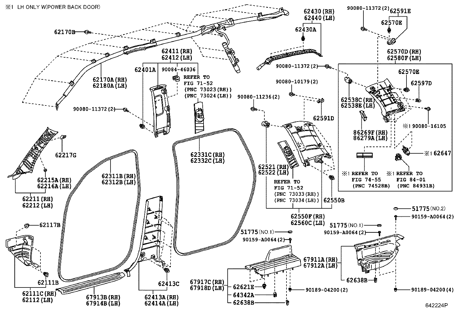Toyota 62522-0C170-C0 COVER, QUARTER TRIM, HOLE