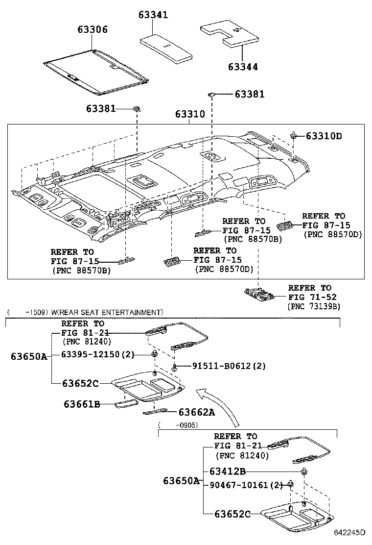 63306-60260-C0 TRIM SUB-ASSY, SUNSHADE product image
