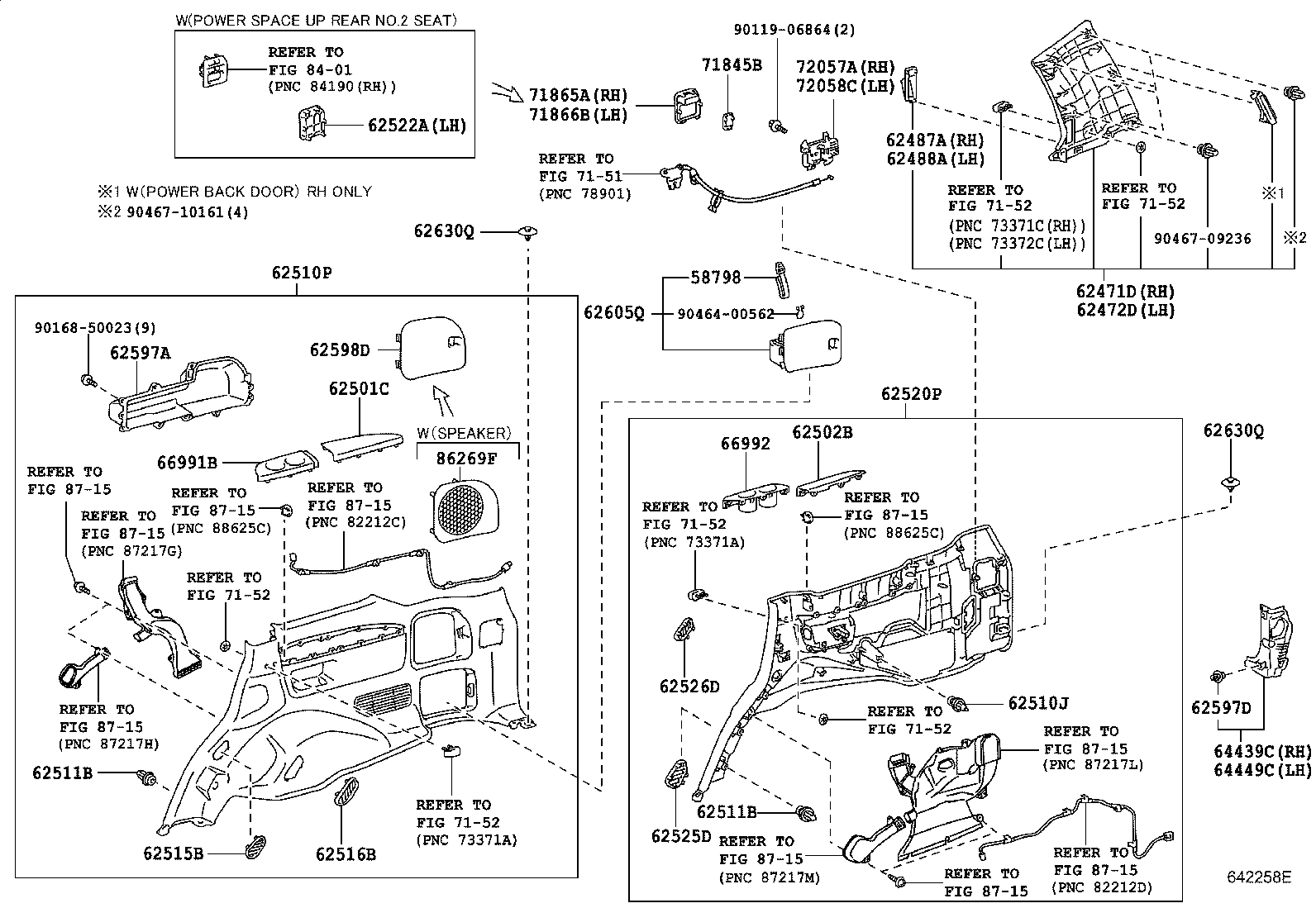62471-60641-B0 GARNISH, REAR PILLAR, UPPER RH product image