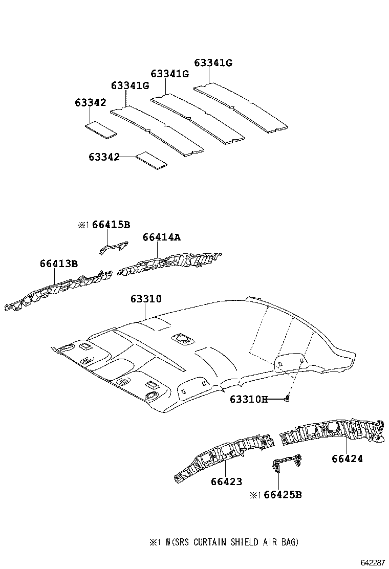 66423-02020 SPACER, SIDE RAIL, FRONT LH product image