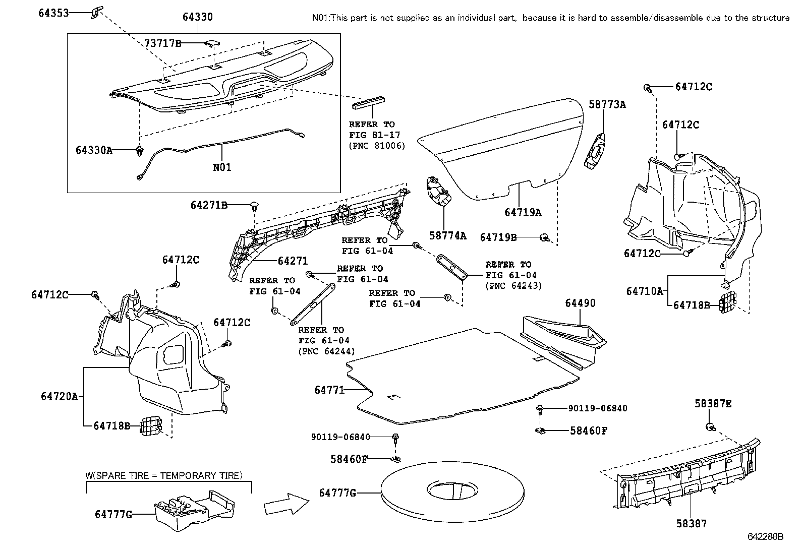 58773-02090 COVER, LUGGAGE COMPARTMENT SIDE, RH product image