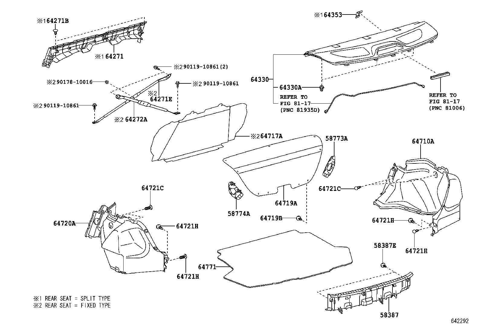 58773-02150 COVER, LUGGAGE COMPARTMENT SIDE, RH product image