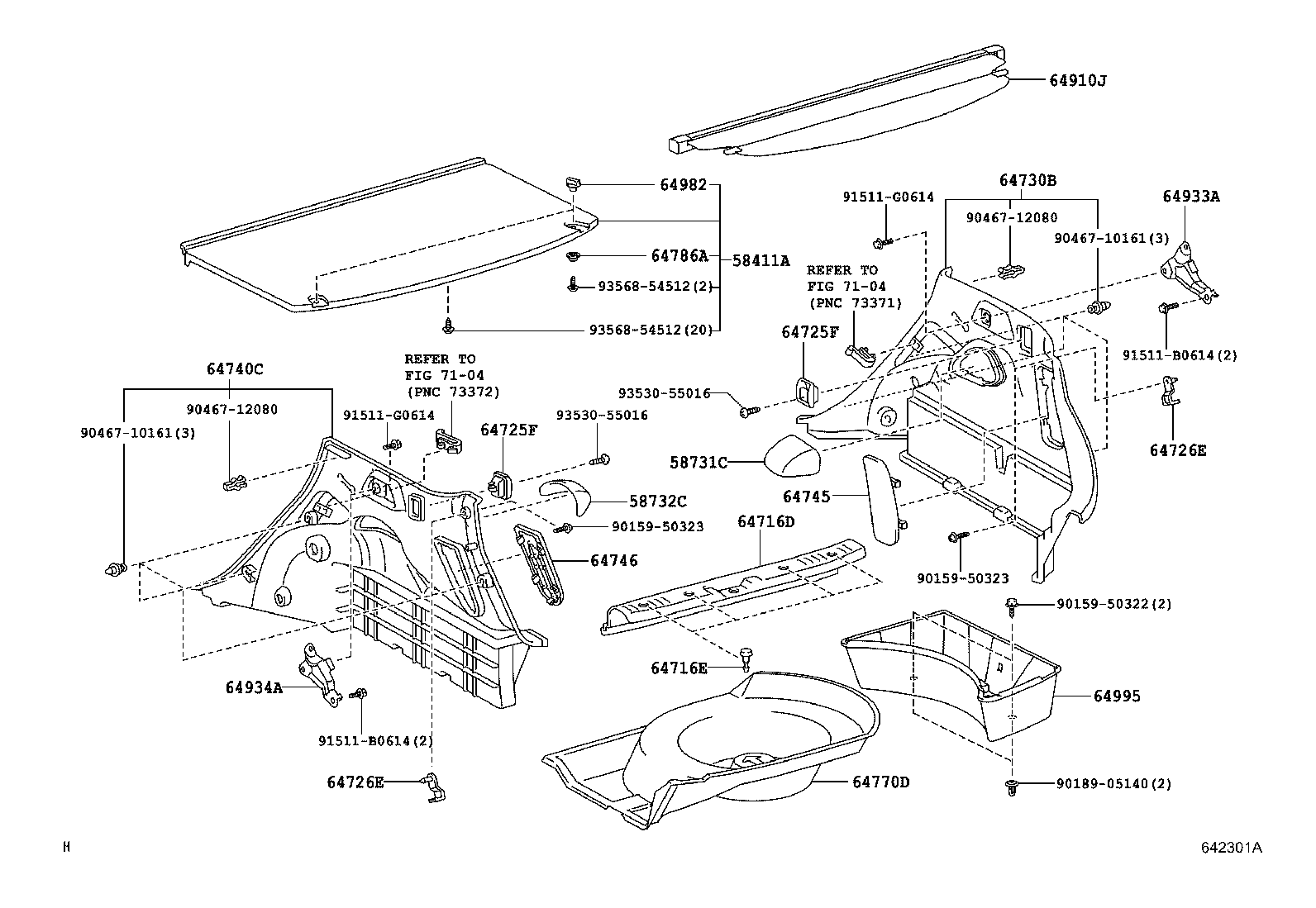 Toyota 64910-52040 COVER ASSY, TONNEAU