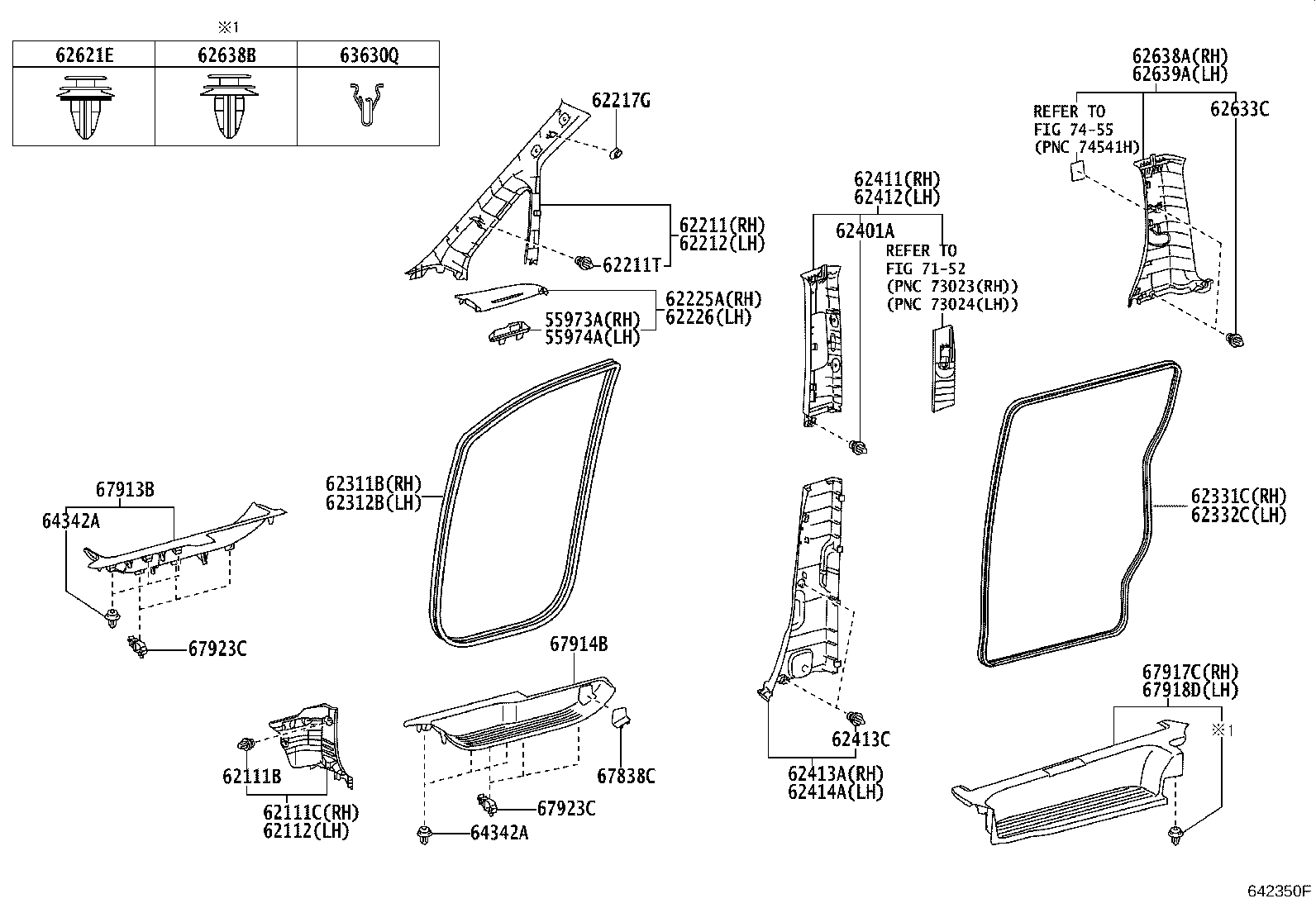 55973-28070 DUCT, SIDE DEFROSTER NOZZLE, NO.3 product image