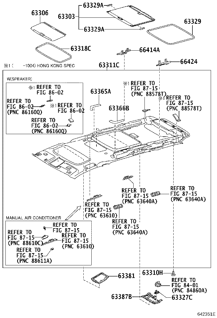 66414-28040 SPACER, SIDE RAIL, REAR RH product image