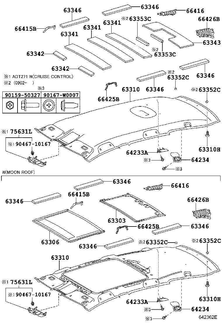 63341-05040 PAD, ROOF SILENCER, NO.1 product image