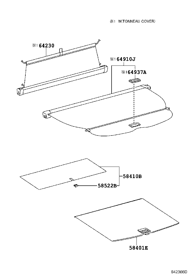 58337-05020 BRACKET, DECK BOARD, NO.1 RH product image