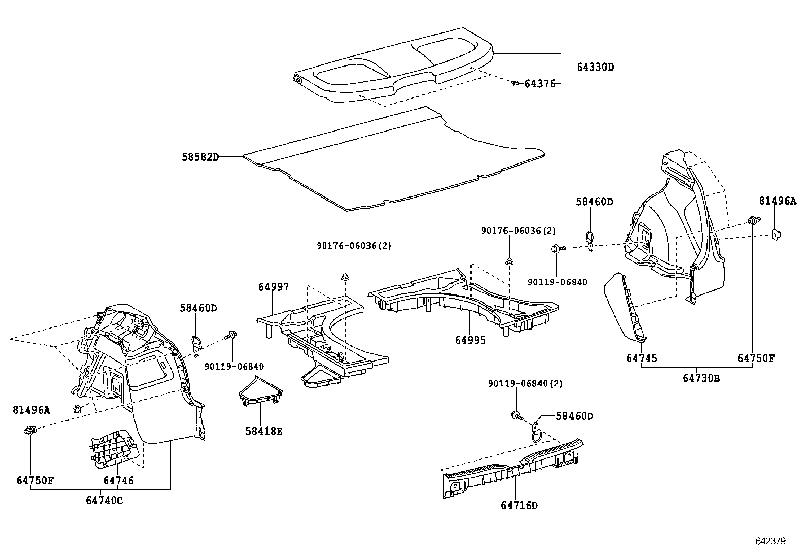 64997-12080 BOX, DECK FLOOR, LH product image