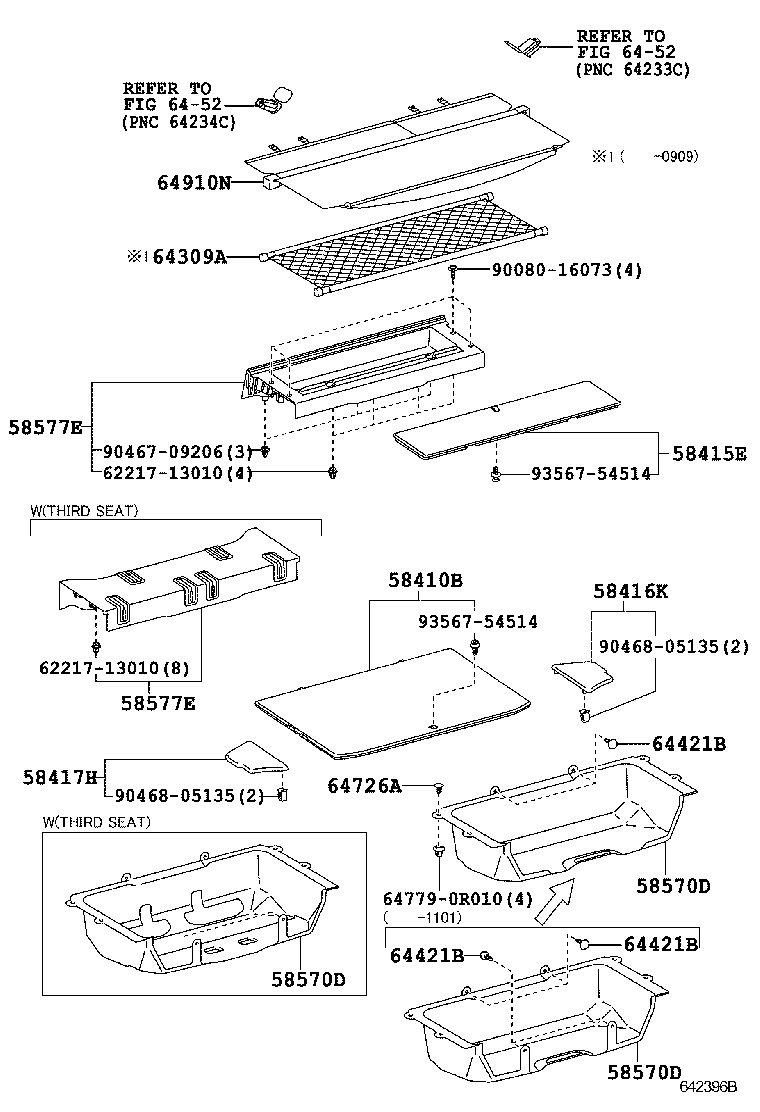 Toyota 58415-0R010-B4 BOARD, REAR FLOOR, NO.1