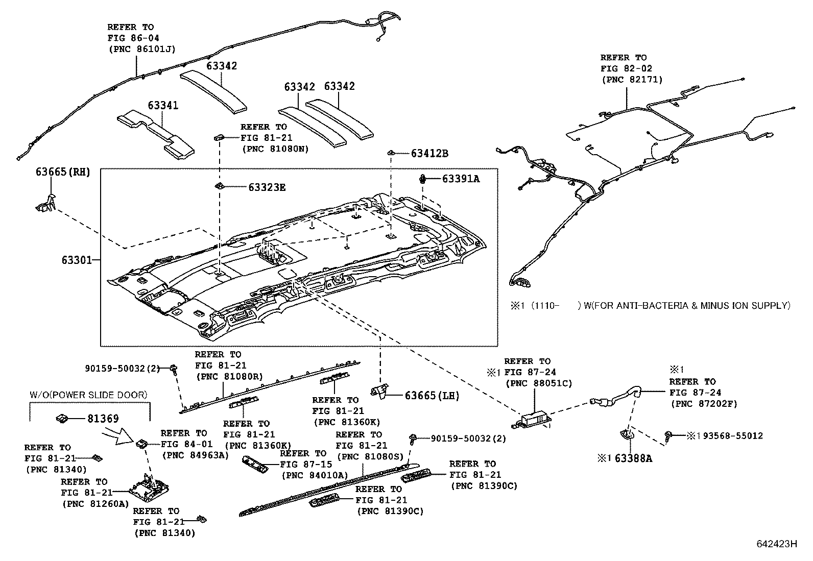 63665-58040 SPACER, ROOF HEADLINING product image