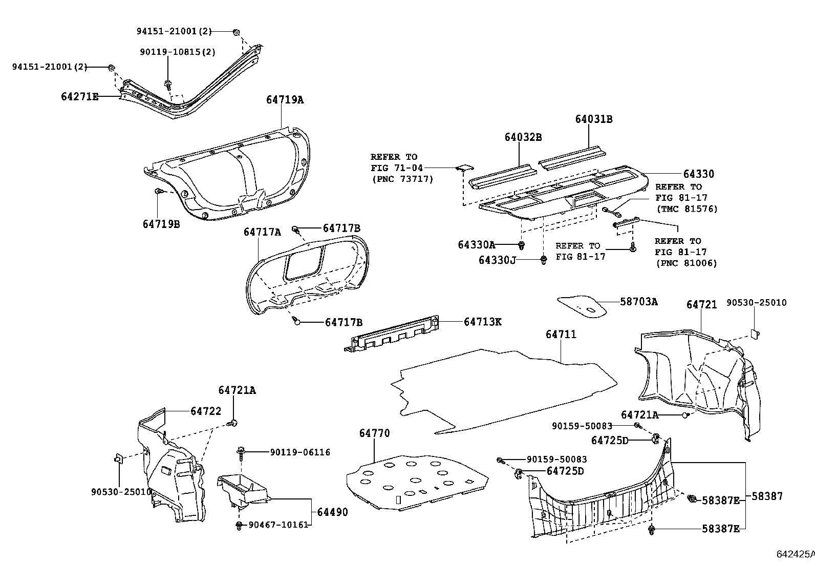 64770-33090 COVER ASSY, SPARE WHEEL product image