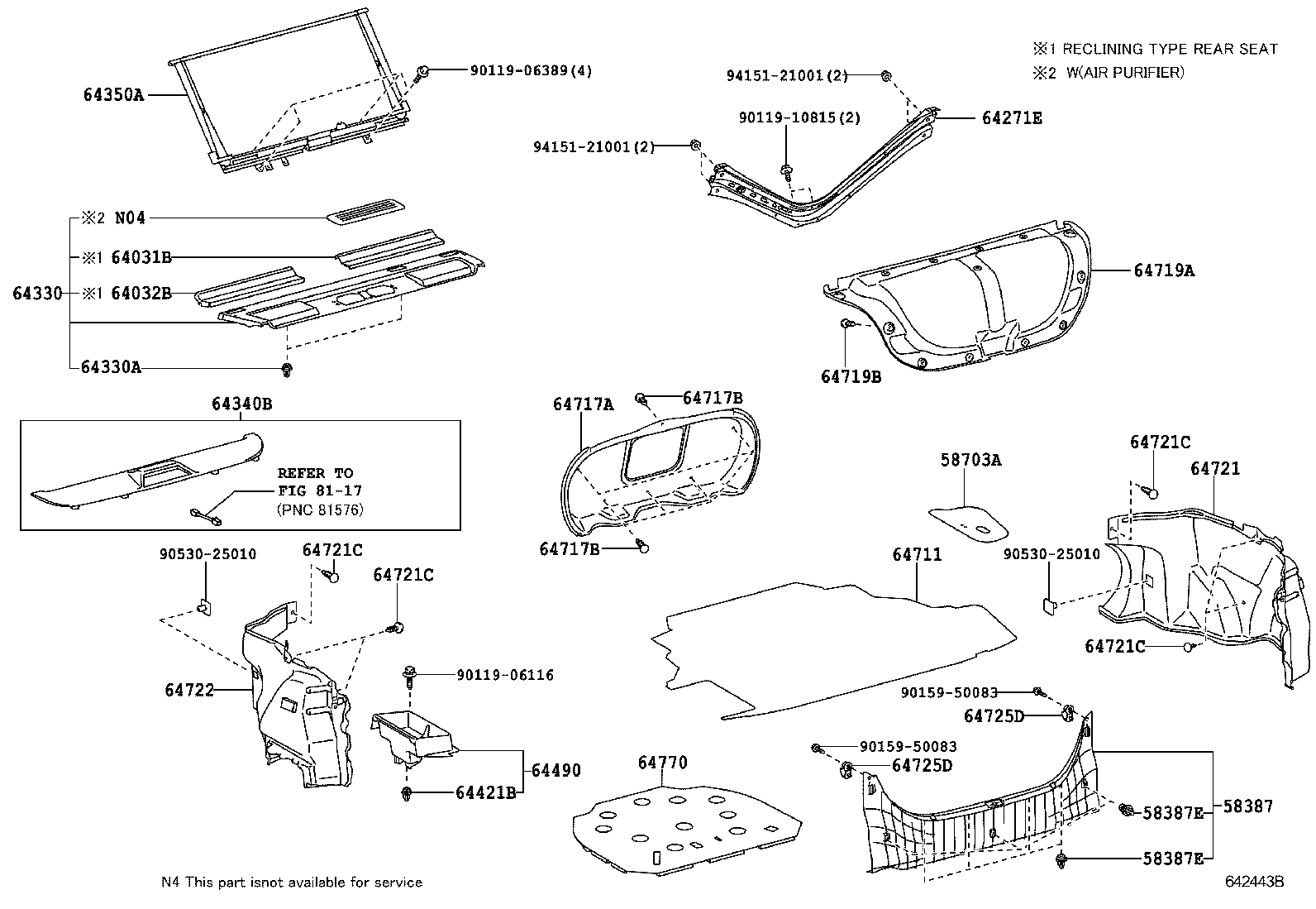 58703-06080 COVER SUB-ASSY, LUGGAGE COMPARTMENT SIDE, RH product image