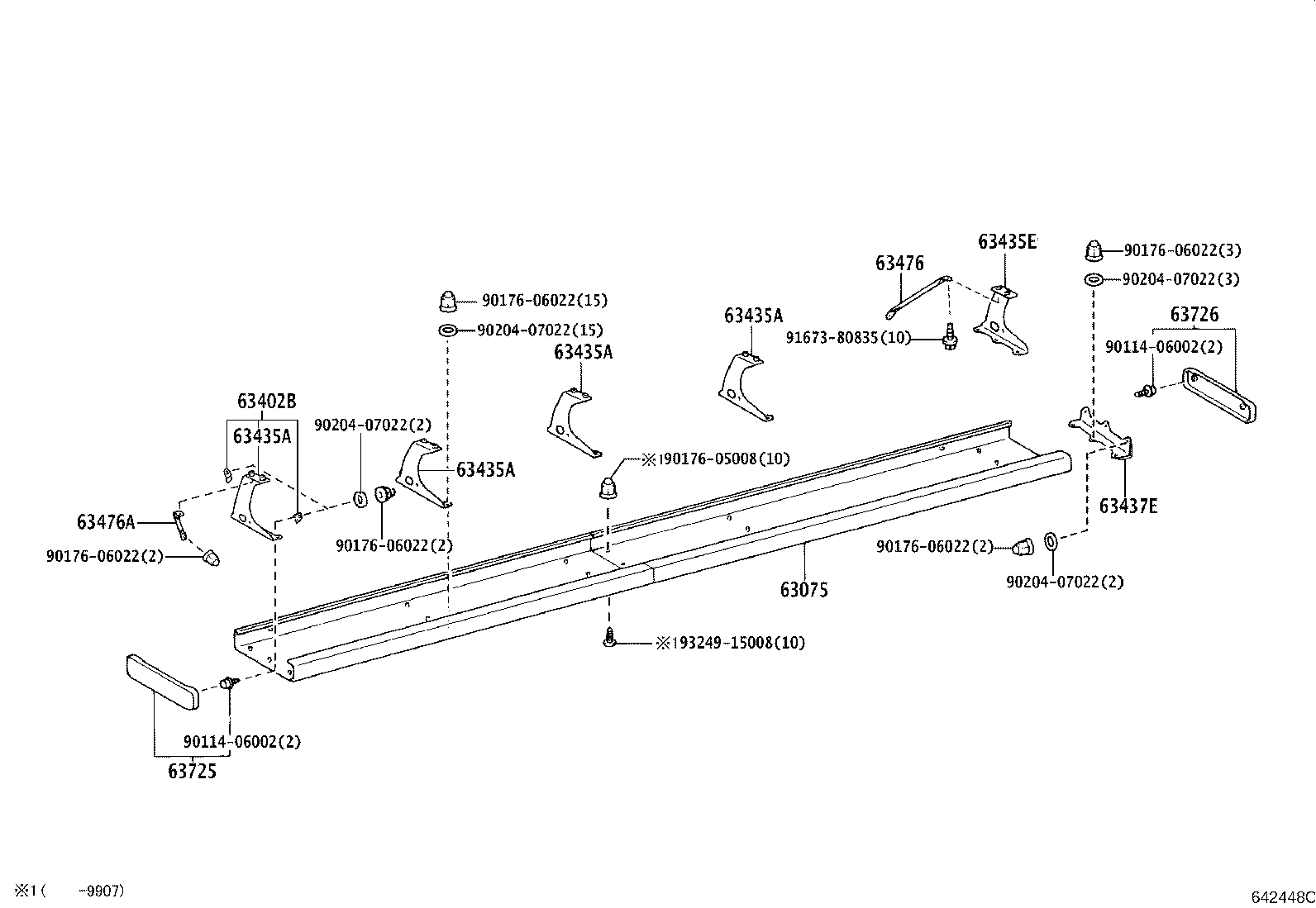 65923-36020 HOOK, CURTAIN product image