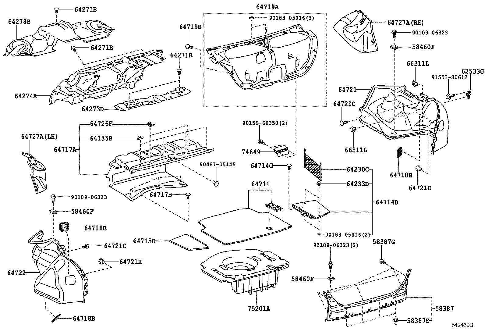 64273-30180 PAD, ROOM PARTITION, NO.1 product image