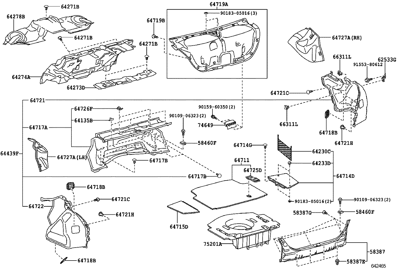 64273-30180 PAD, ROOM PARTITION, NO.1 product image