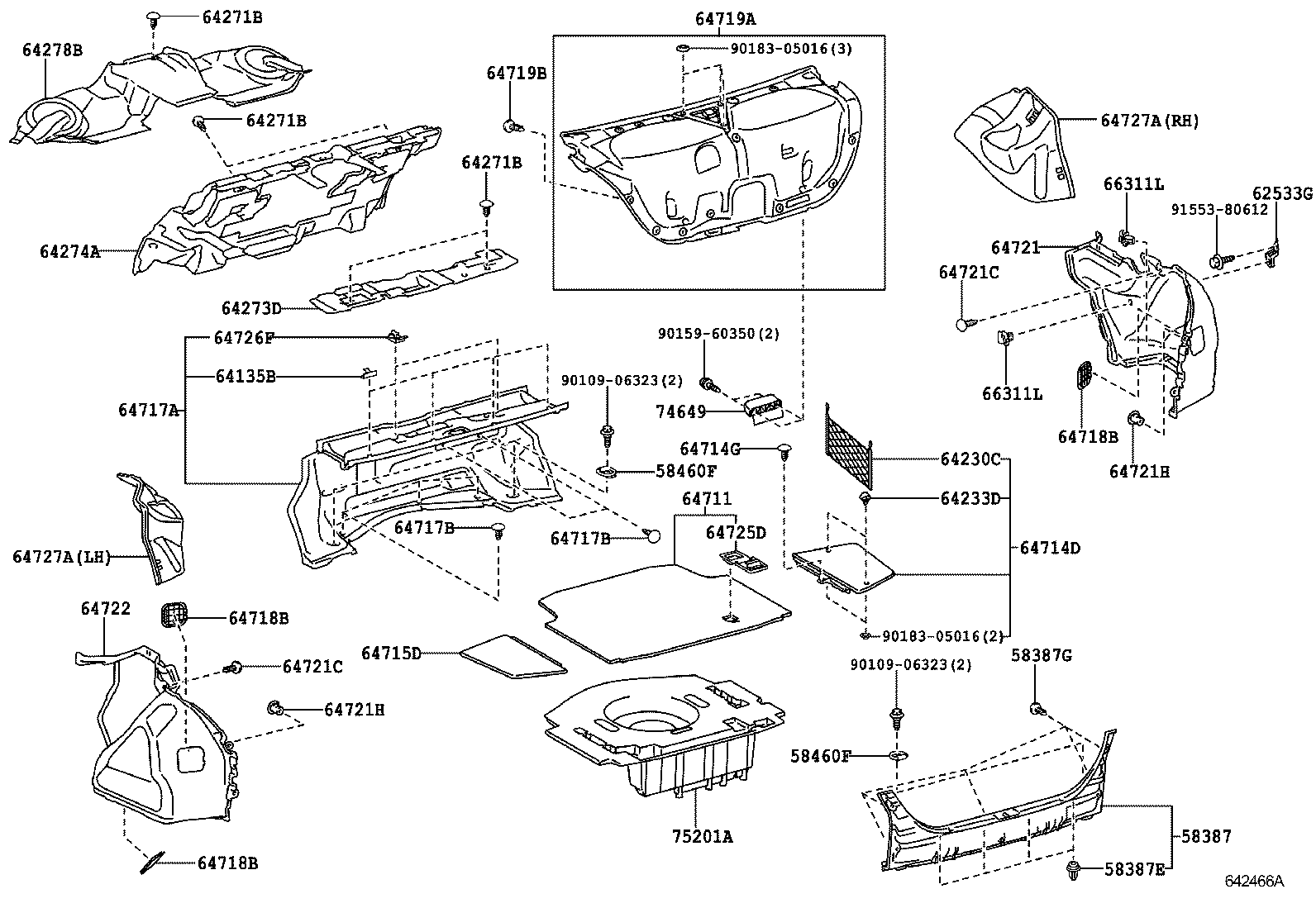 64273-30180 PAD, ROOM PARTITION, NO.1 product image
