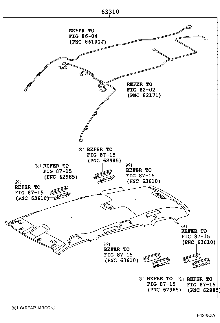 63412-48010 RETAINER, ROOF CONSOLE product image