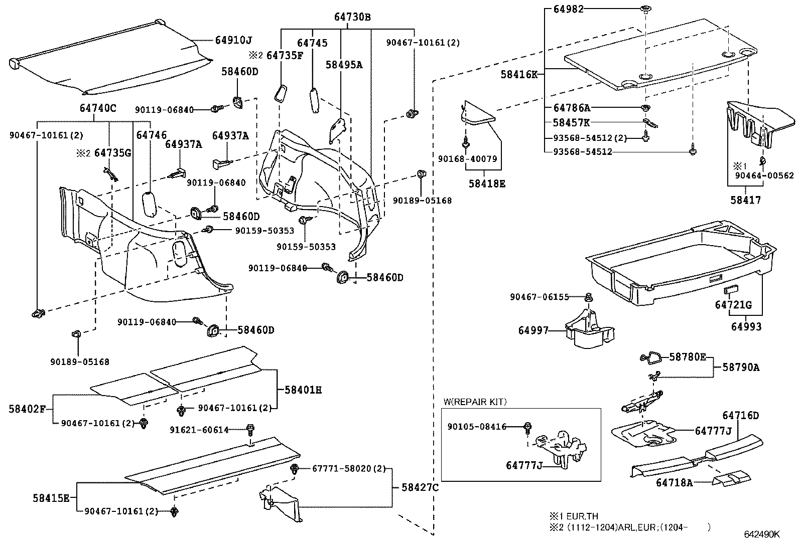 58781-52010 BAND ASSY, TOOL BOX product image