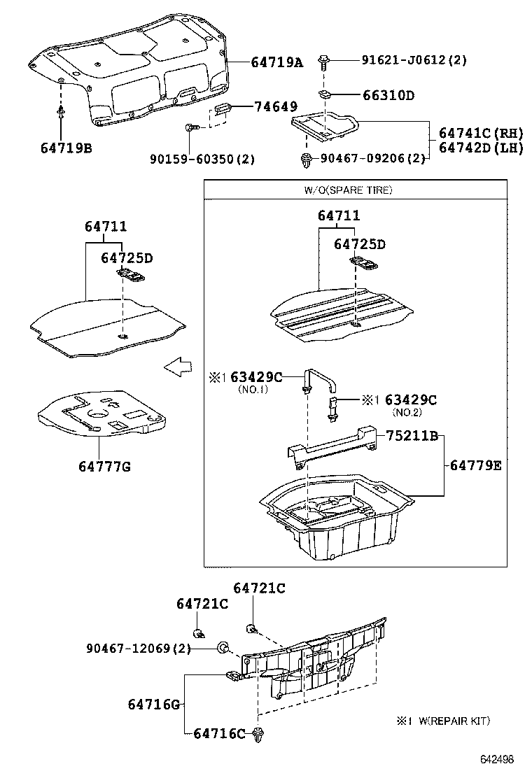 64271-53010 TRIM, ROOM PARTITION product image