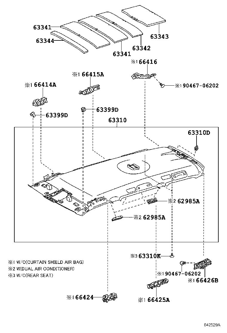 63344-60061 PAD, ROOF SILENCER, NO.4 product image