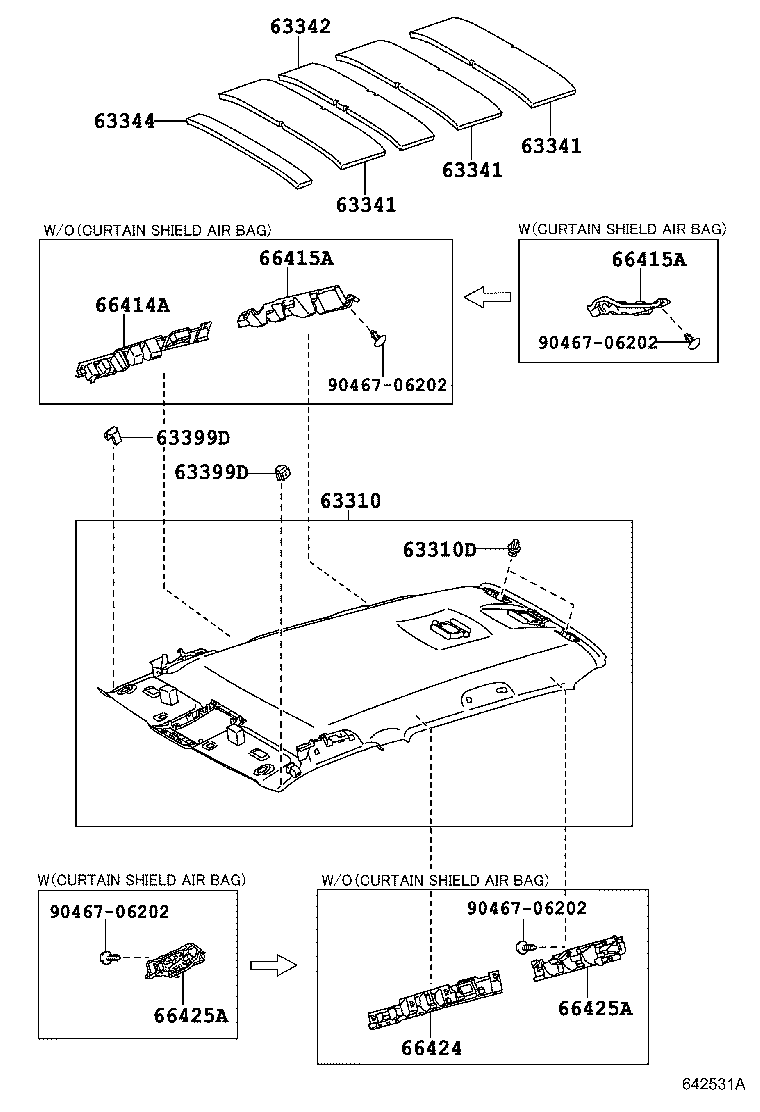 63344-60061 PAD, ROOF SILENCER, NO.4 product image