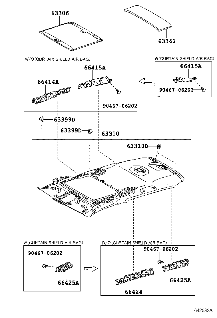 63344-60061 PAD, ROOF SILENCER, NO.4 product image