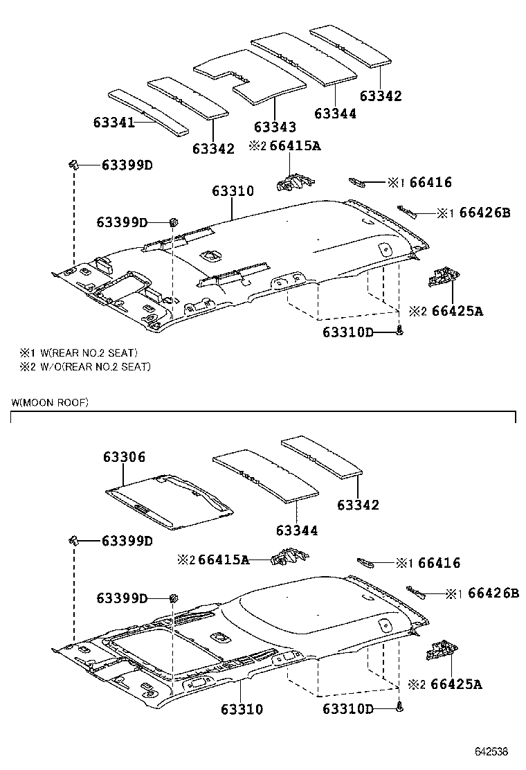 63344-35010 PAD, ROOF SILENCER, NO.4 product image