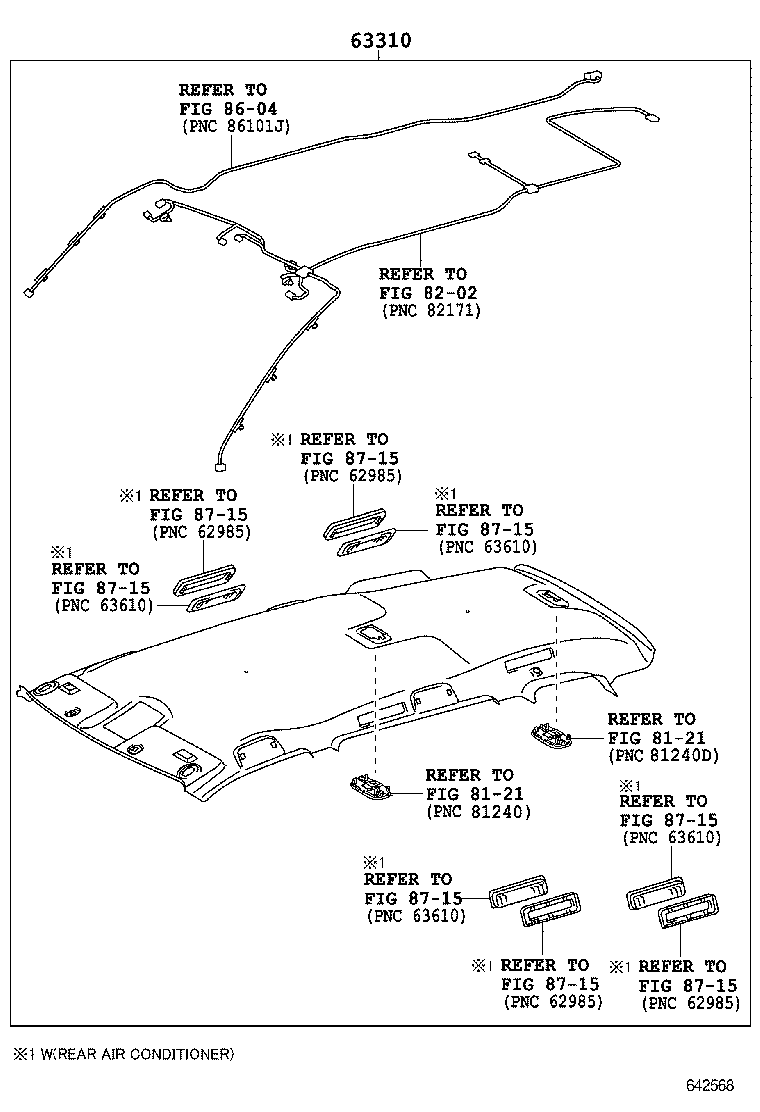 63663-48010 RETAINER, ROOF HEADLINING product image