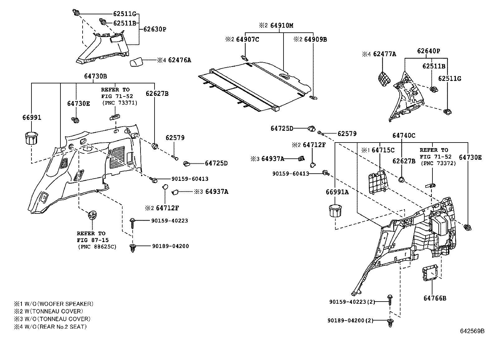 62178-60030 BRACKET, CURTAIN SHIELD AIR BAG, LH product image