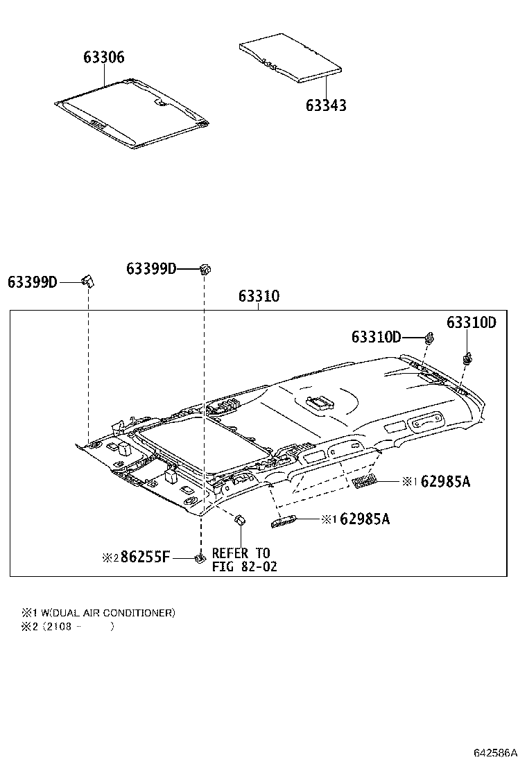 63306-60150 TRIM SUB-ASSY, SUNSHADE product image