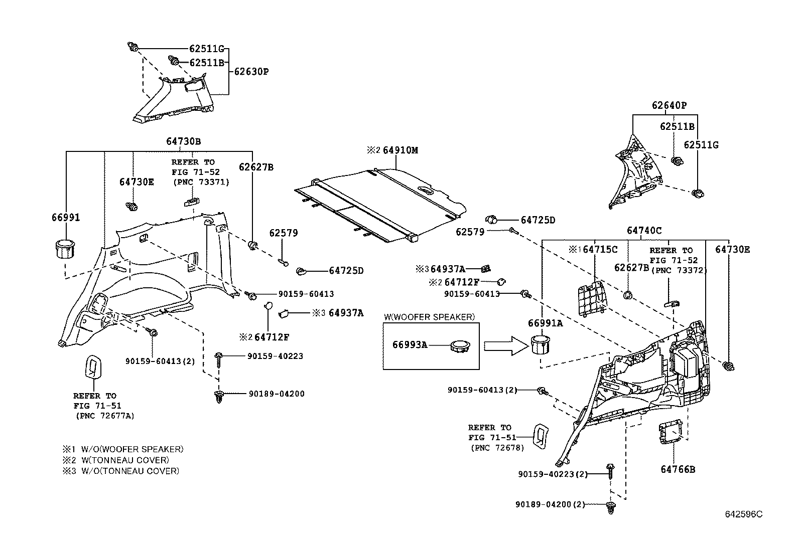 64730-60210-C0 PANEL ASSY, DECK TRIM SIDE, RH product image