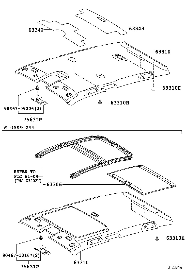 63306-47030-B0 TRIM SUB-ASSY, SUNSHADE product image