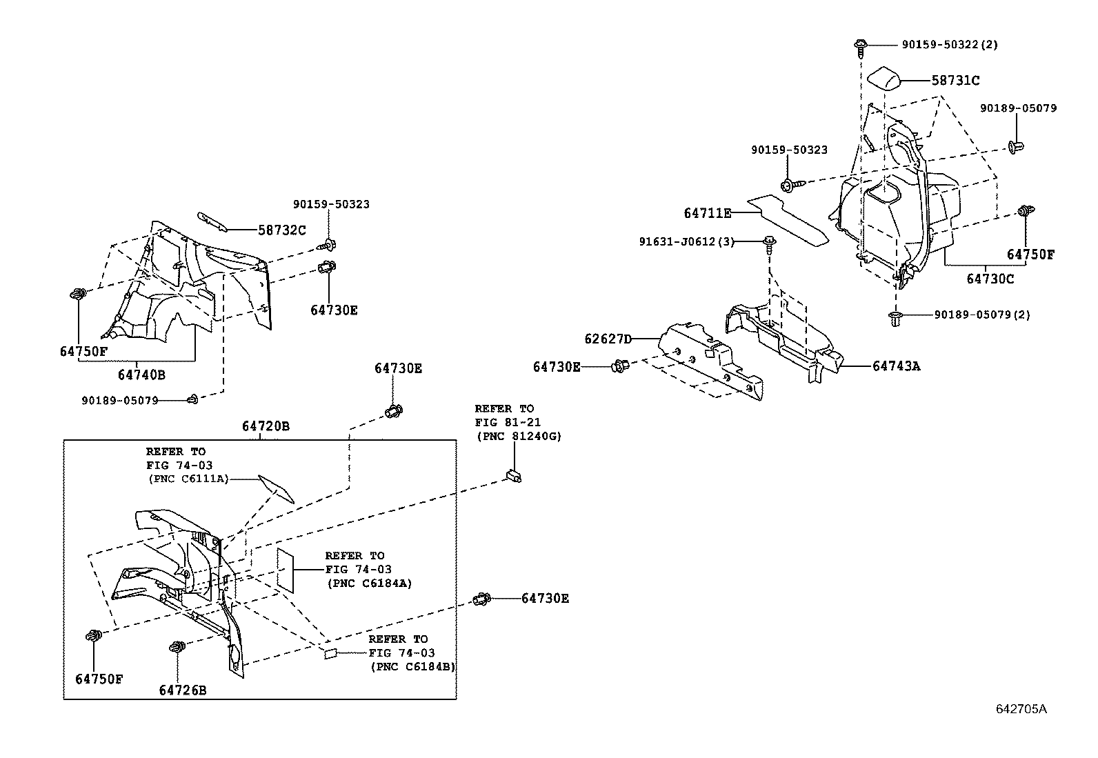 58492-52010 HOOK, DECK BOARD LOCK product image