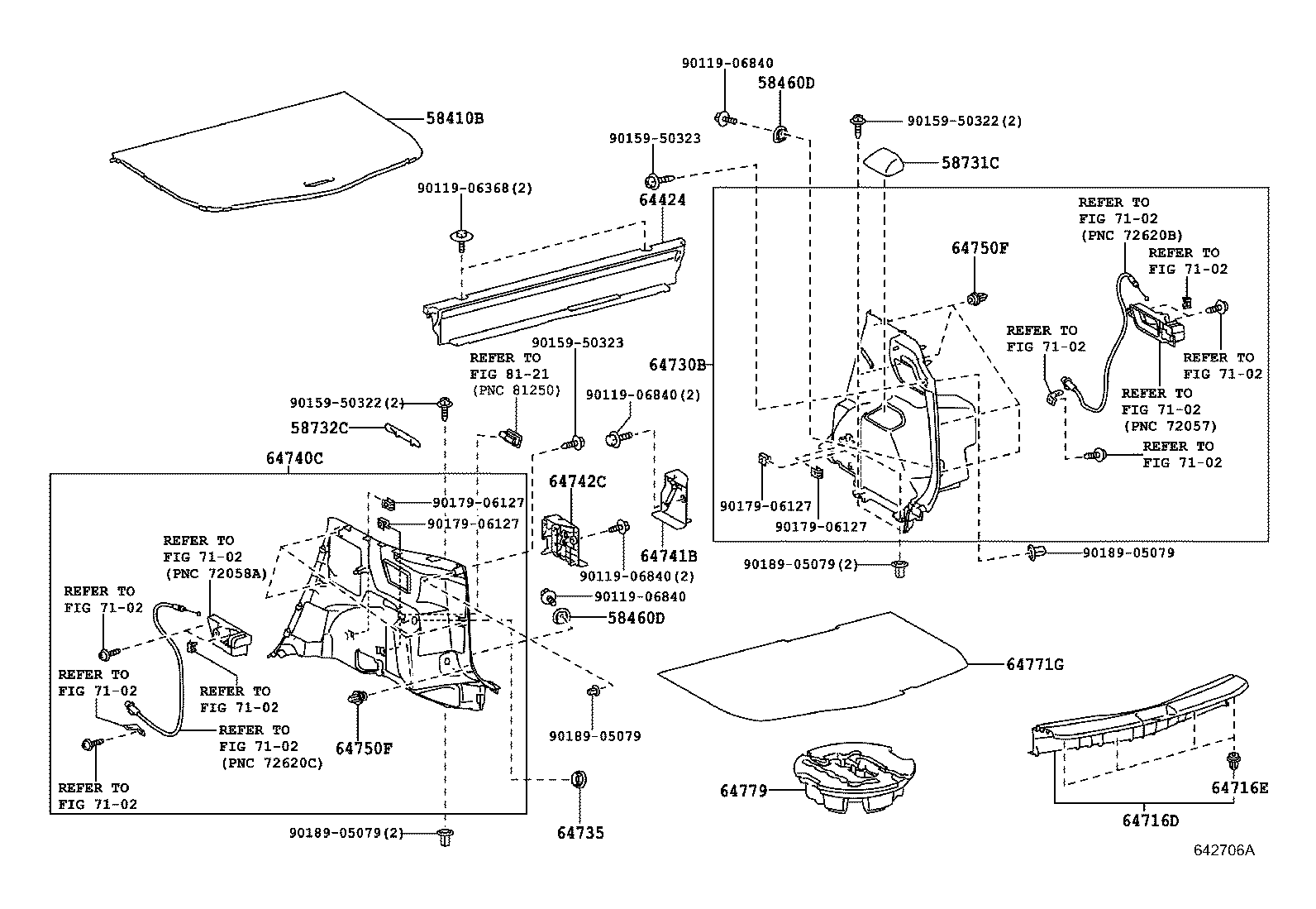 64735-13050-C0 COVER, DECK TRIM SIDE SERVICE HOLE product image