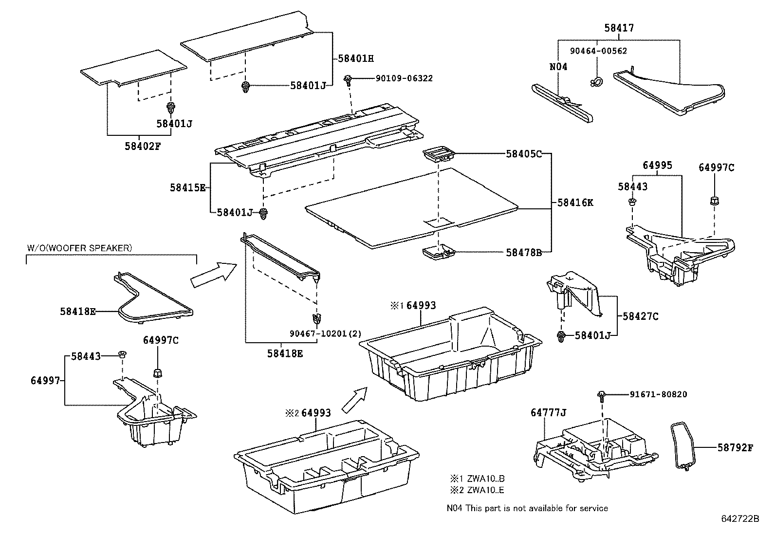 58792-48010 SUPPORT, JACK CARRIER product image