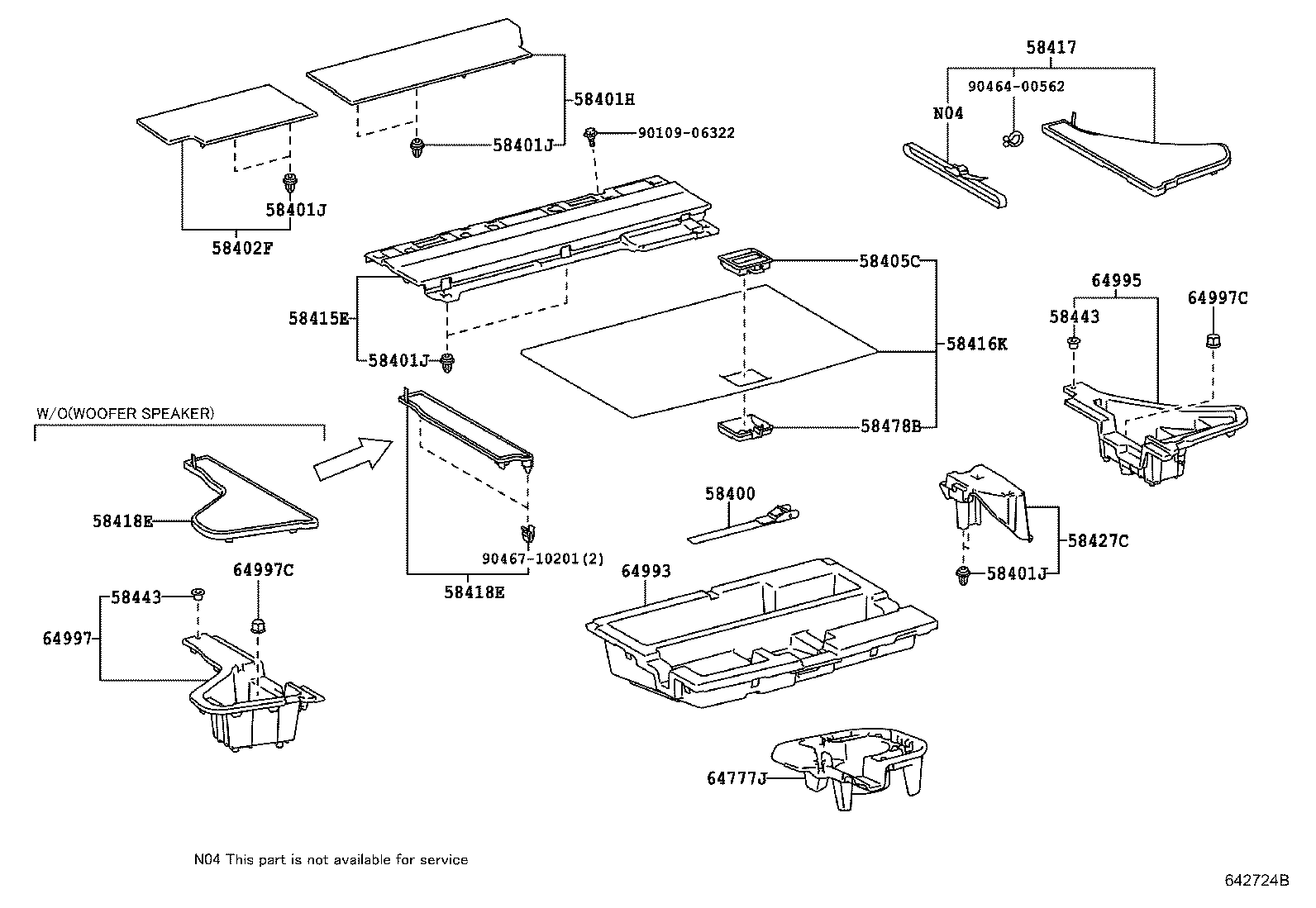 58792-48010 SUPPORT, JACK CARRIER product image