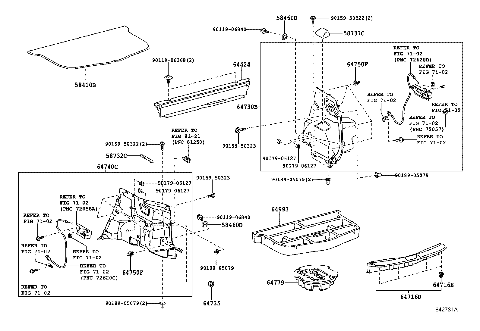 64735-13050-C0 COVER, DECK TRIM SIDE SERVICE HOLE product image