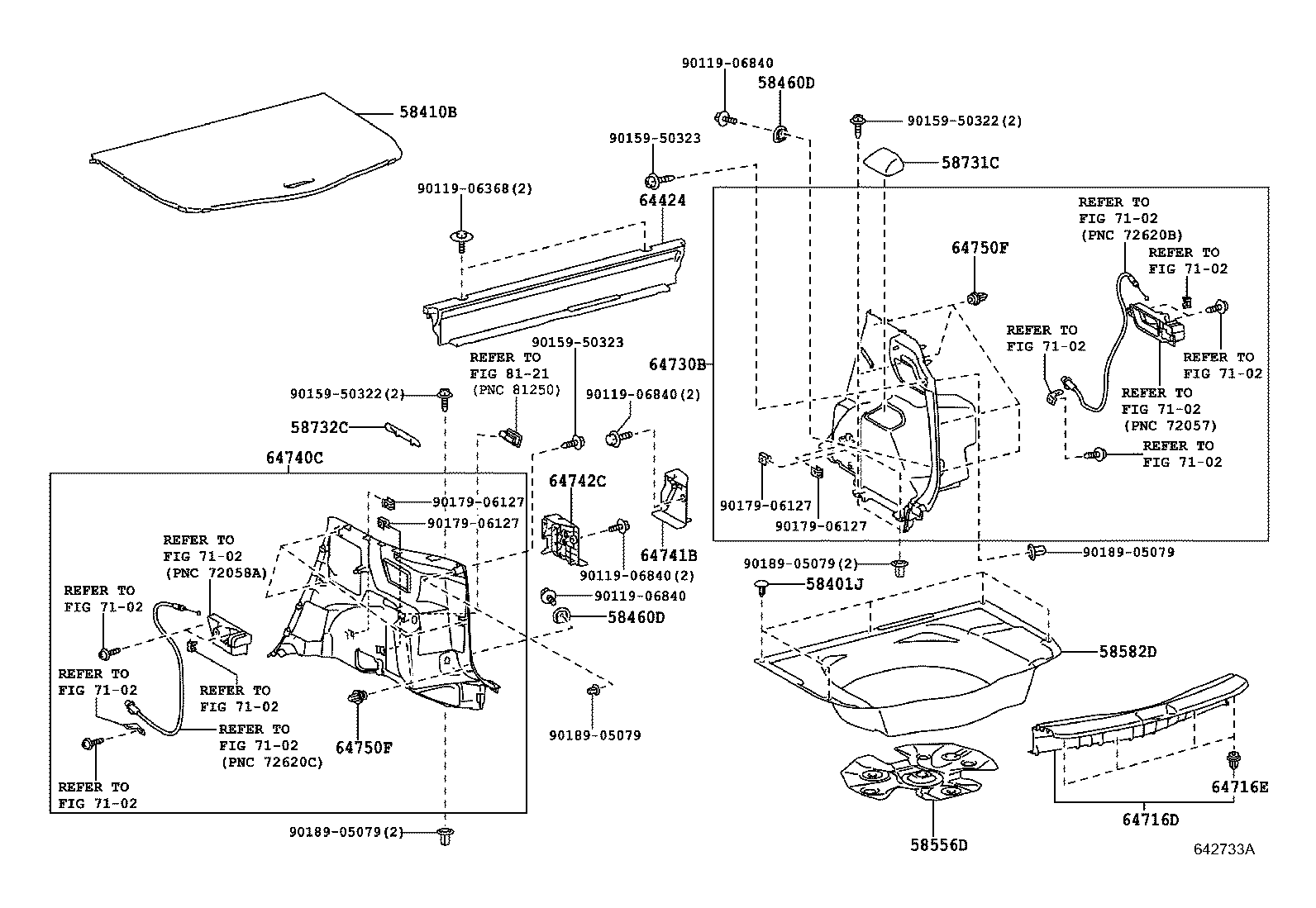 64779-46010 TRAY, SPARE WHEEL COVER product image