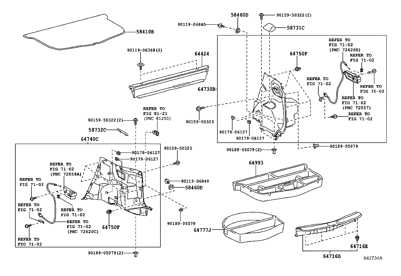64779-46010 TRAY, SPARE WHEEL COVER product image