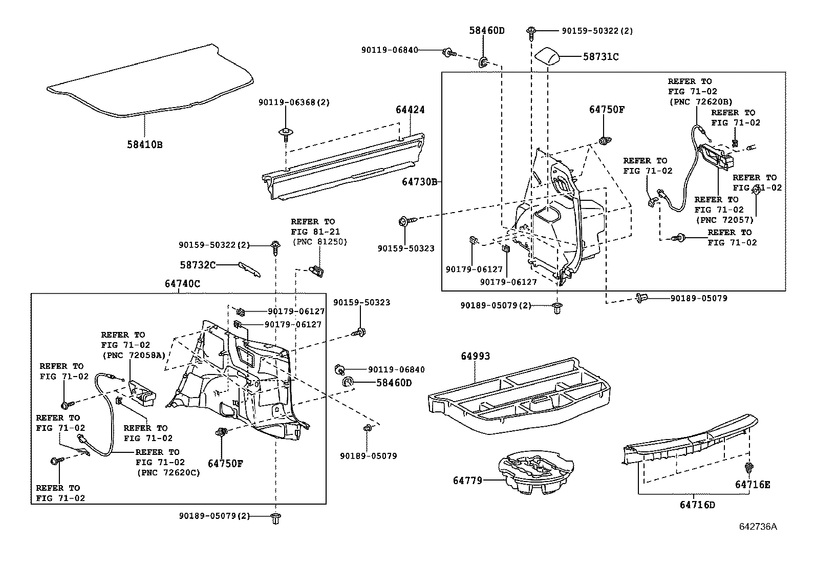 64779-46010 TRAY, SPARE WHEEL COVER product image