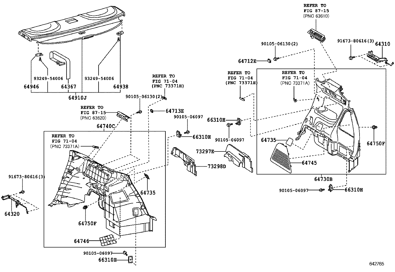 58492-72010 HOOK, DECK BOARD LOCK product image