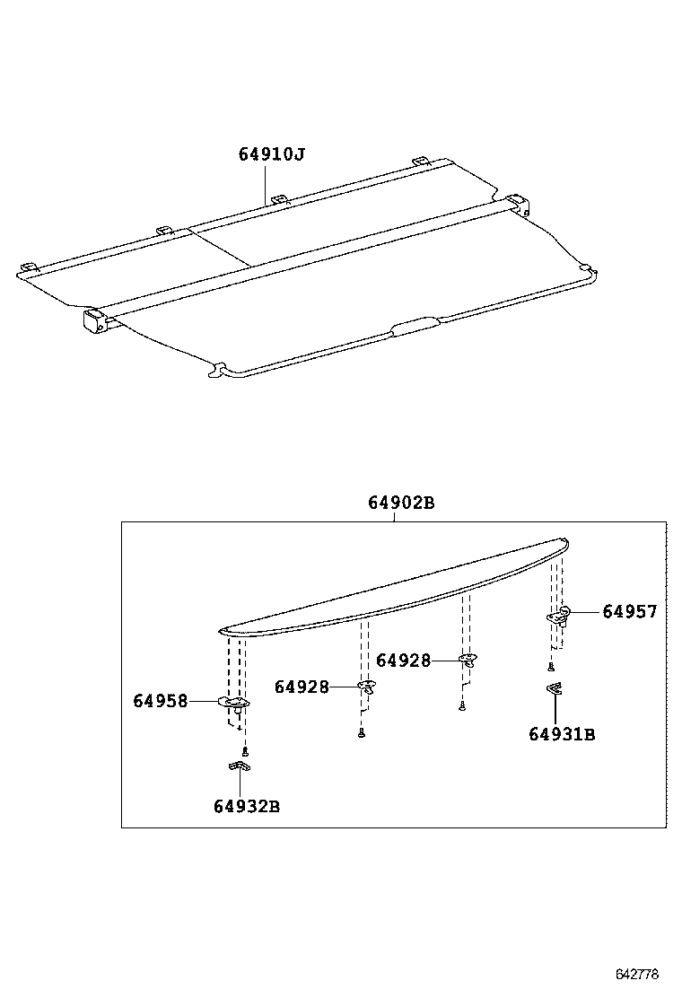 64993-0E020 BOX, DECK FLOOR, REAR product image