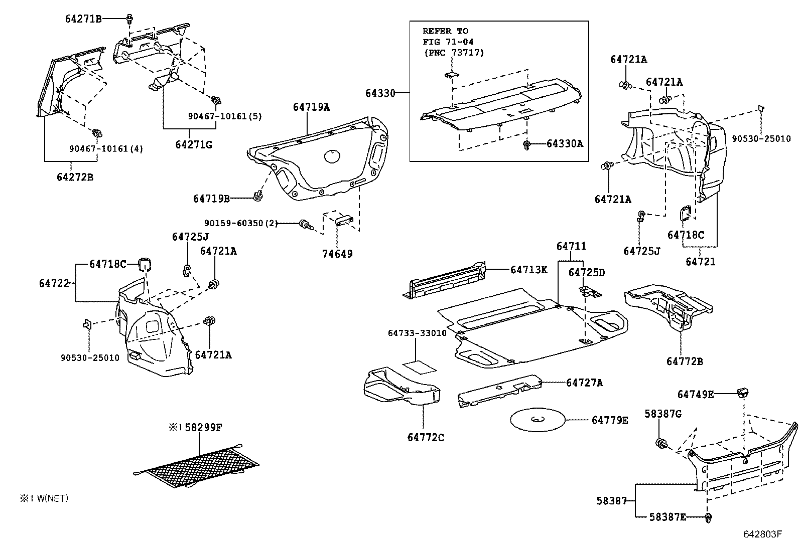 64271-33070 BOARD, ROOM PARTITION, RH product image